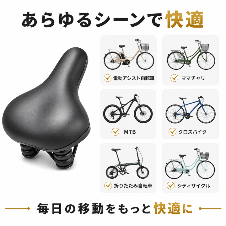 超肉厚クッションサドル