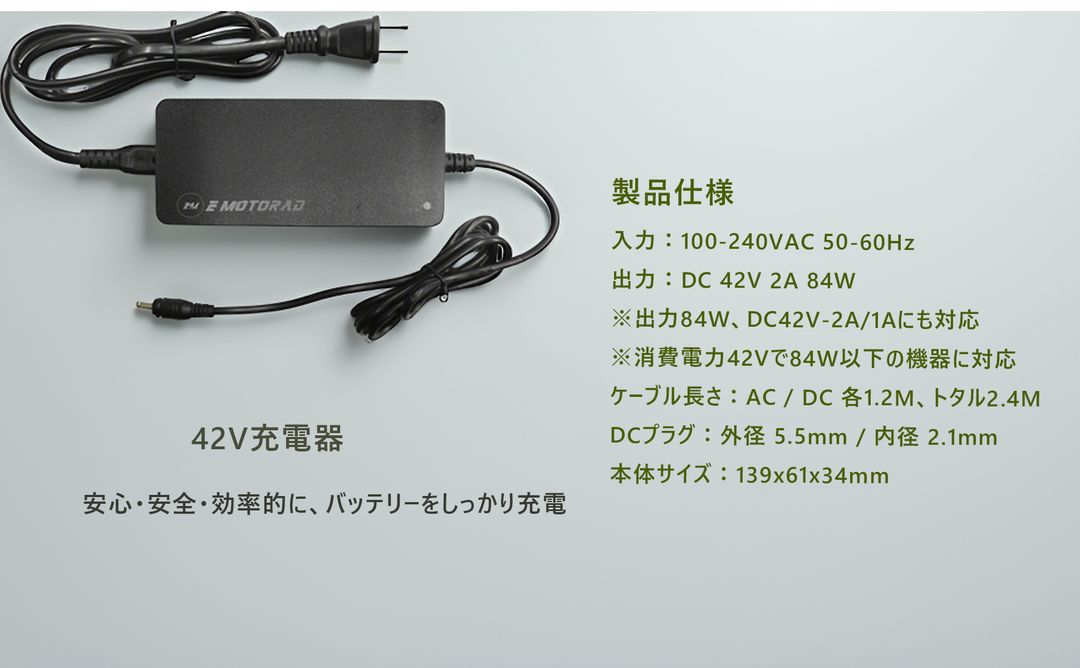 充電器 – EMOTORAD JAPAN